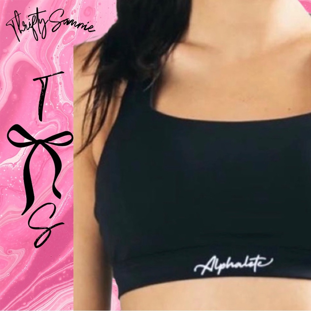 Alphalete Black Racerback Sports Bra xs-s